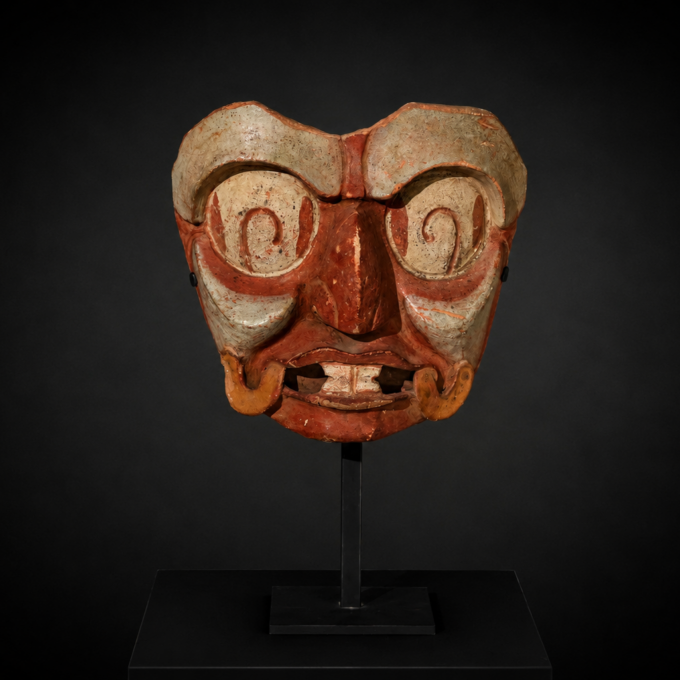 Fragmento de incensario ceremonial Maya - Galería F. Cervera - PC-472