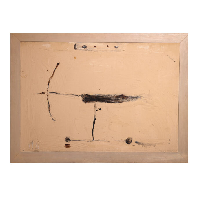 Josep Riera i Aragó, Sin título (Avión), óleo y materia sobre tabla, 80 x 115 cm - Galería F. Cervera - EU-310